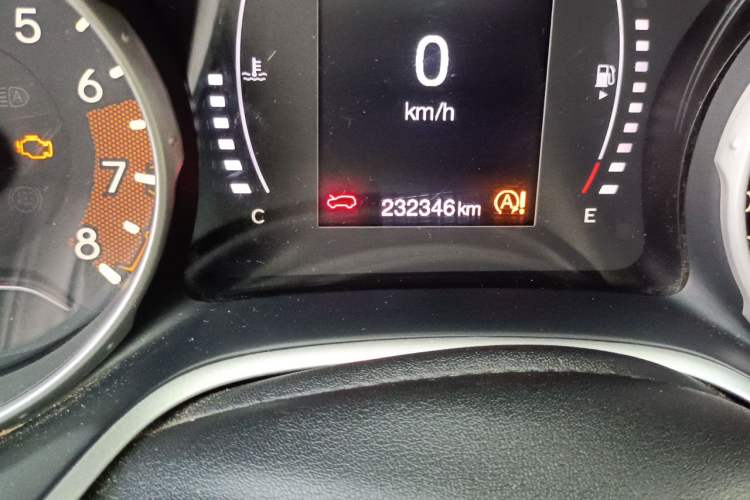 Used Jeep Compass 2017 200T Manual Enjoy Edition Odometer Close Up