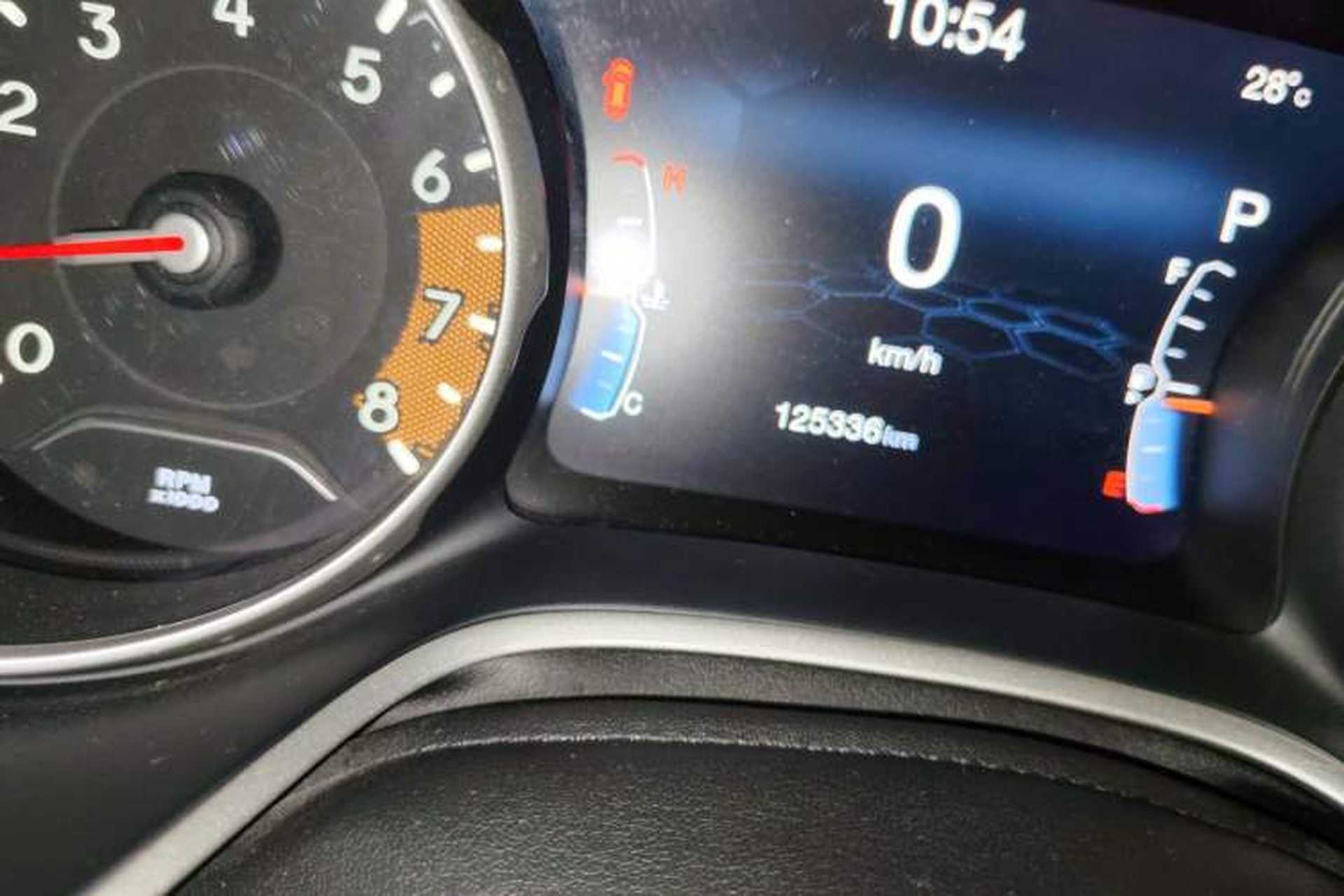 Used Jeep Compass 2017 200T Automatic Family Edition Odometer Close Up