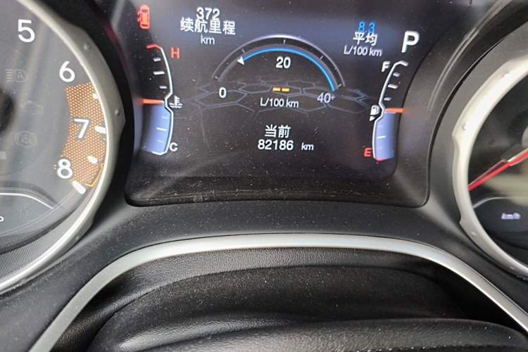 Used Jeep Compass 2017 200T Automatic Family Edition Odometer Close Up