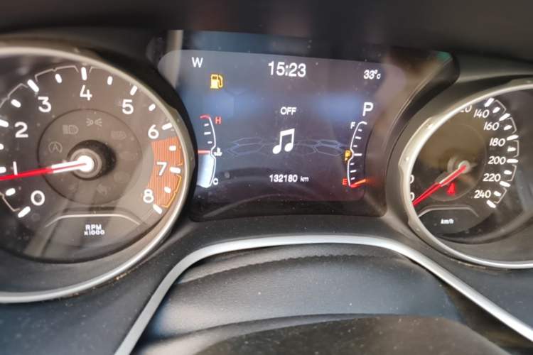 Used Jeep Compass 2017 200T Automatic Family Edition Odometer Close Up