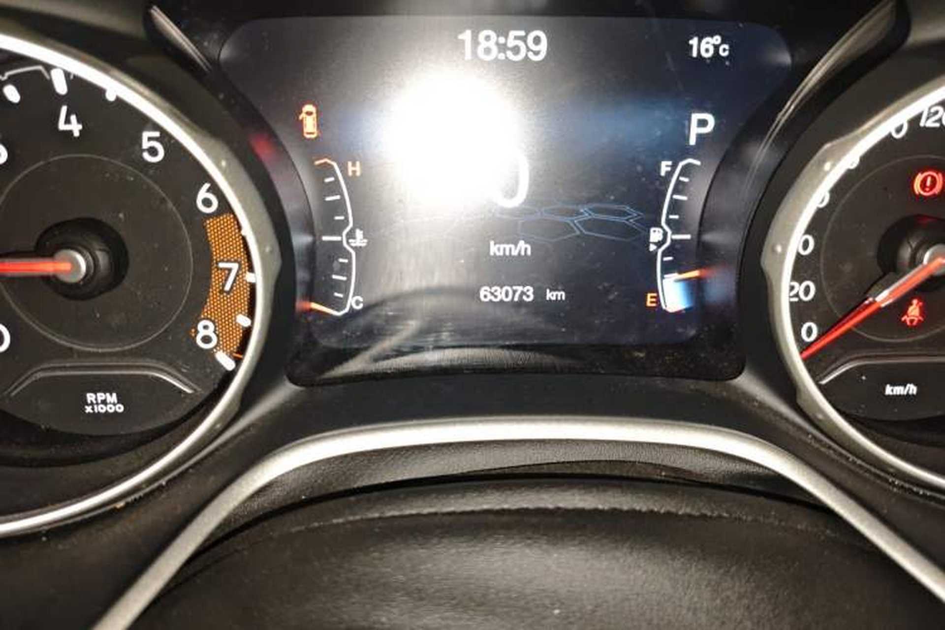 Used Jeep Compass 2017 200T Automatic Family Edition Odometer Close Up