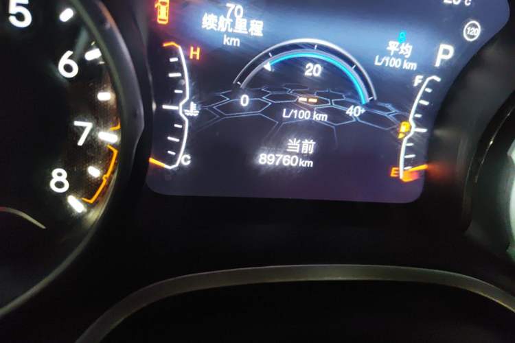 Used Jeep Compass 2017 200T Automatic Family Edition Odometer Close Up
