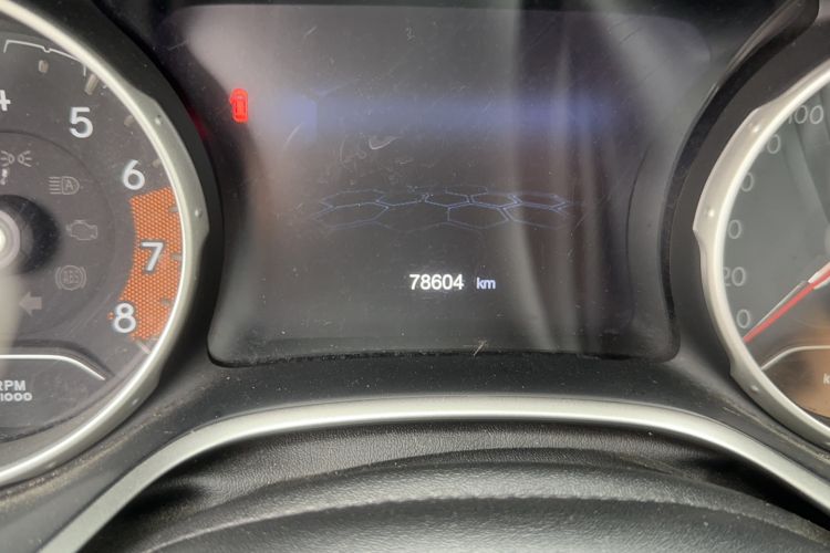 Used Jeep Compass 2017 200T Automatic Family Edition Odometer Close Up