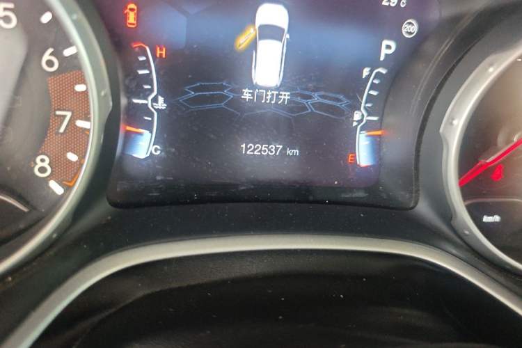Used Jeep Compass 2017 200T Automatic Family Edition Odometer Close Up