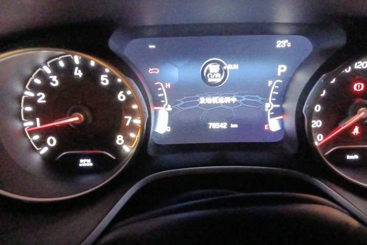 Used Jeep Compass 2017 200T Automatic Family Edition Odometer Close Up