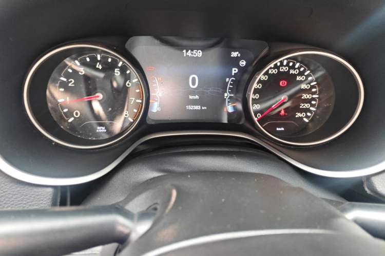 Used Jeep Compass 2017 200T Automatic Family Edition Odometer Close Up