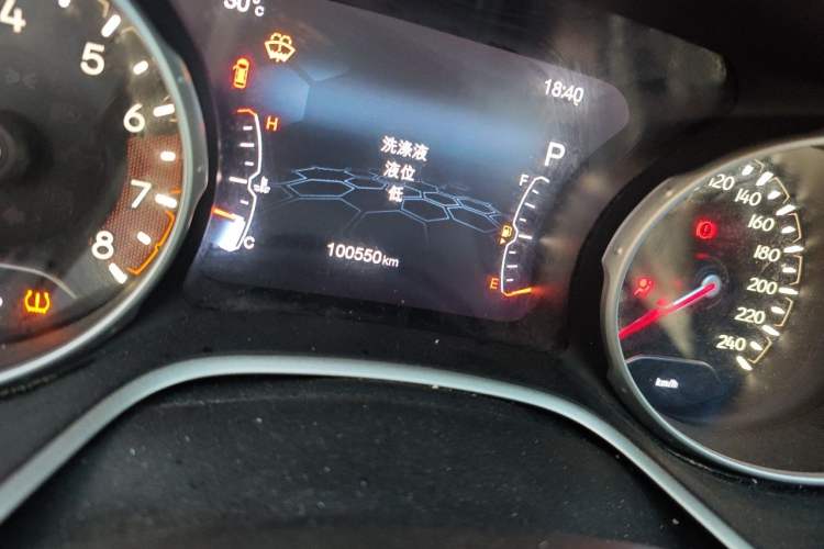 Used Jeep Compass 2017 200T Automatic Family Edition Odometer Close Up