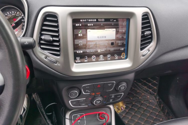 Used Jeep Compass 2017 200T Automatic Family Edition Audio And AC Panel