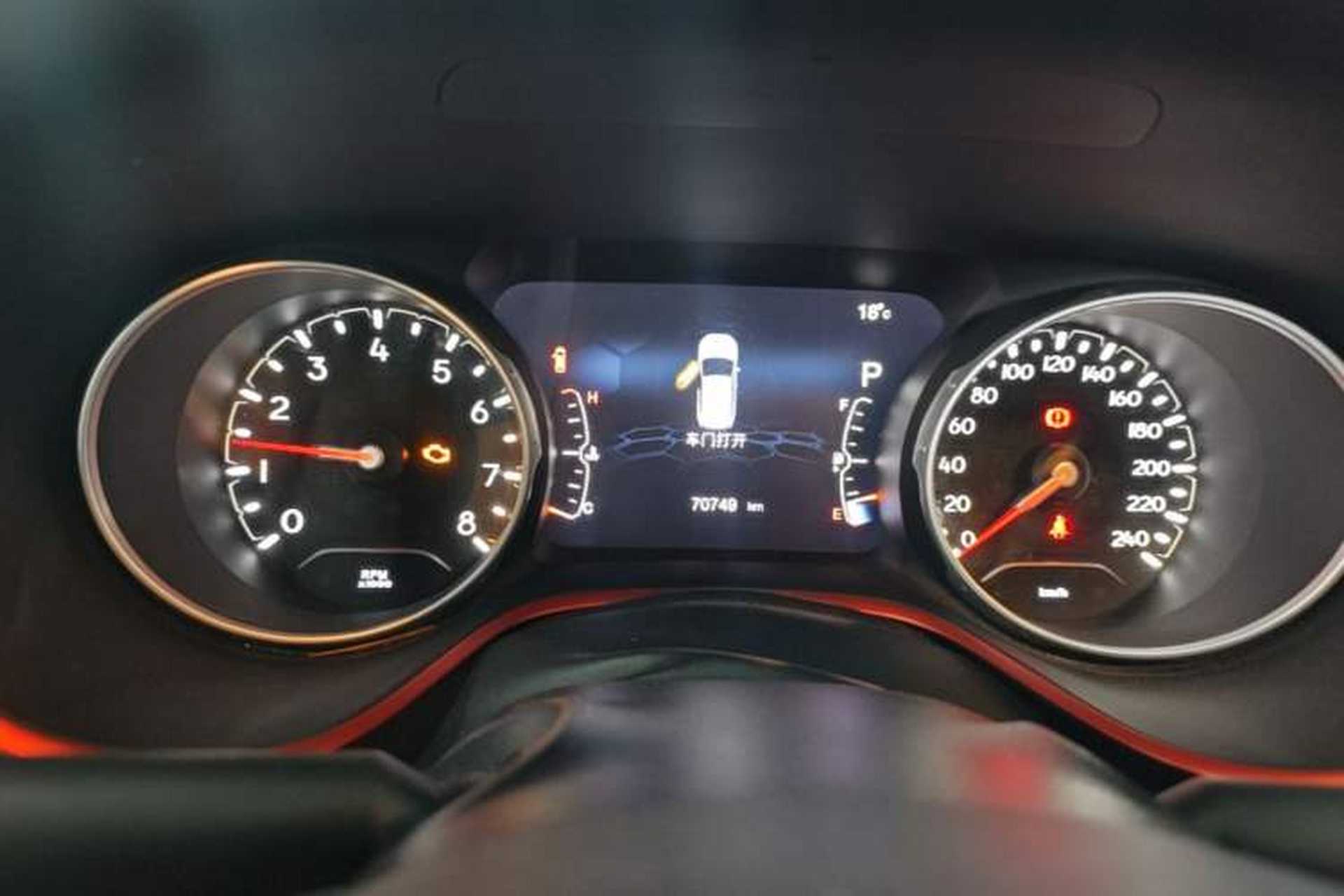 Used Jeep Compass 2017 200TS Automatic High-Performance All-Wheel Drive Edition Instrument Cluster