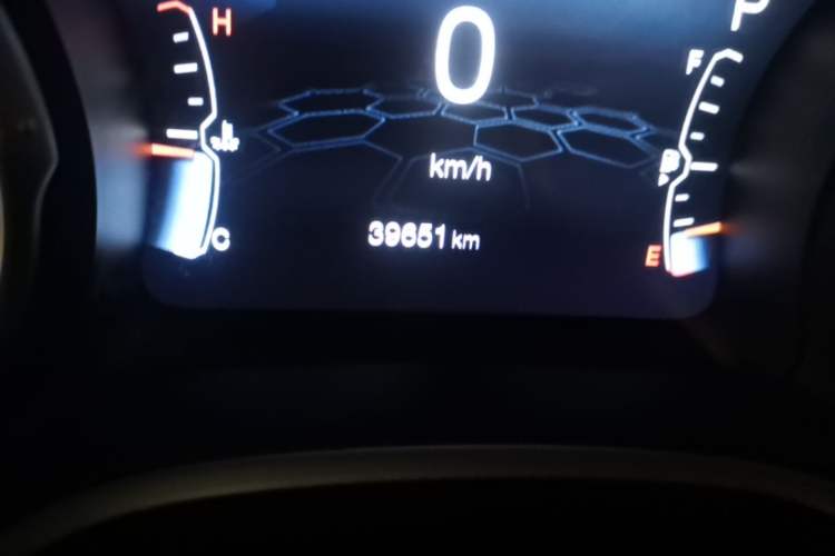Used Jeep Compass 2017 200T Automatic Family Edition Odometer Close Up