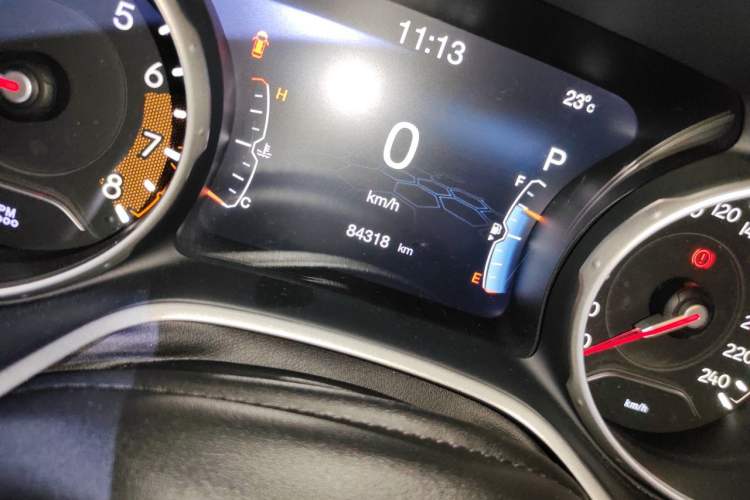 Used Jeep Compass 2017 200T Automatic Family Edition Odometer Close Up
