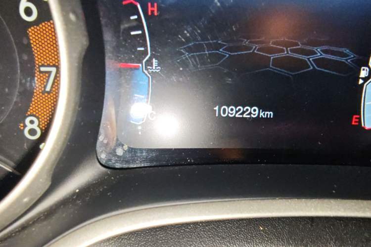 Used Jeep Compass 2017 200T Automatic Prestige Edition Odometer Close Up