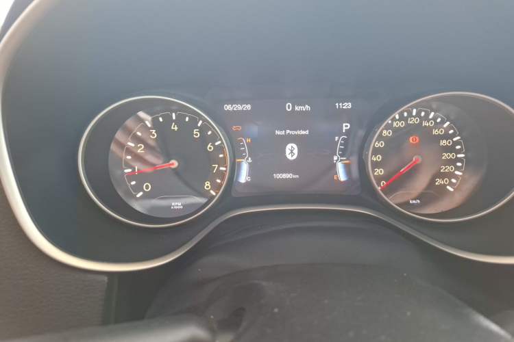 Used Jeep Compass 2017 200T Automatic Family Edition Odometer Close Up
