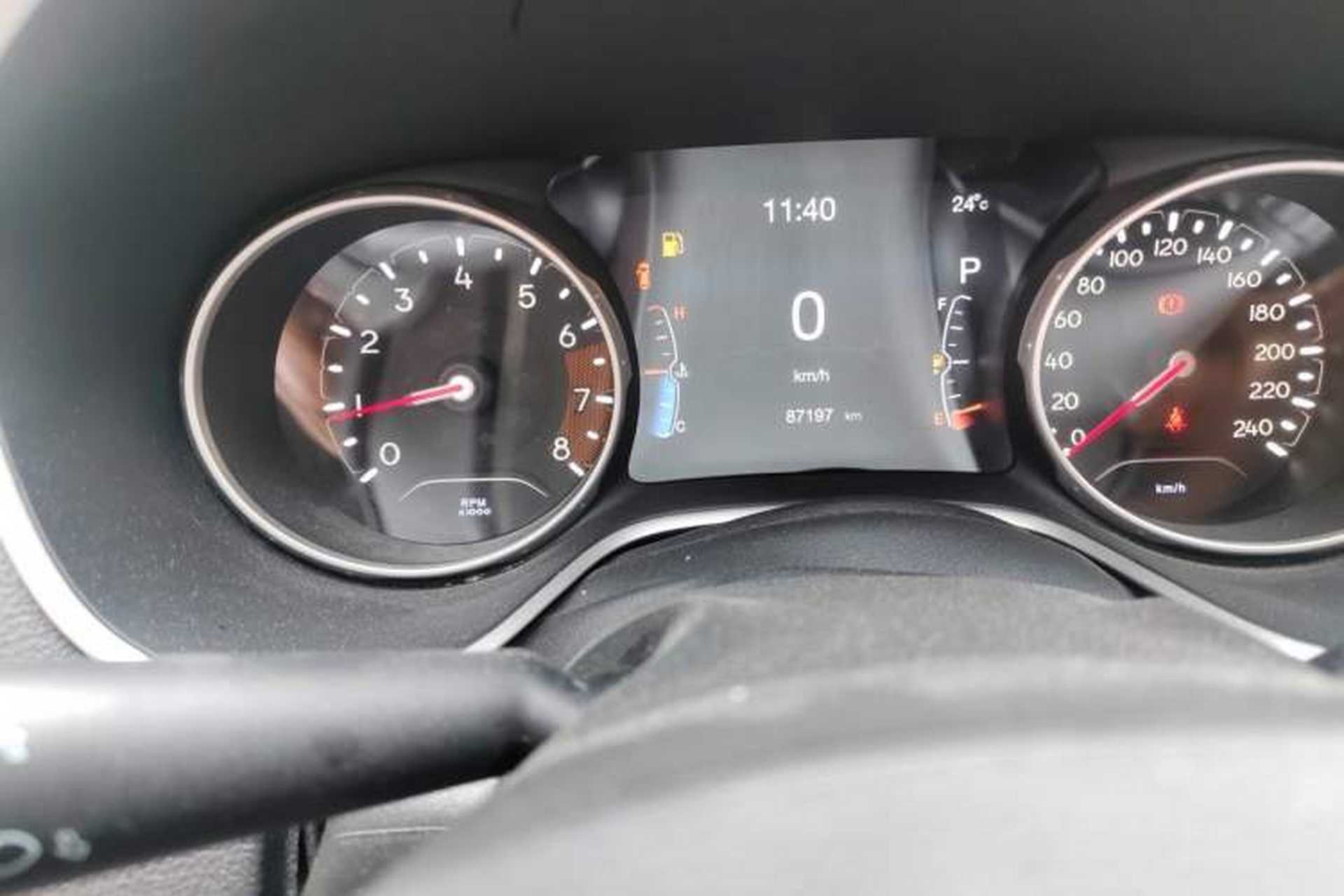 Used Jeep Compass 2017 200T Automatic Family Edition Odometer Close Up