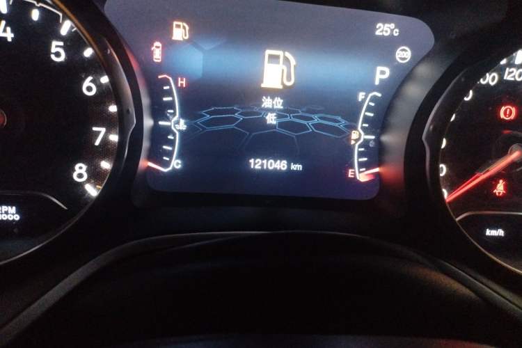 Used Jeep Compass 2017 200T Automatic Family Edition Odometer Close Up