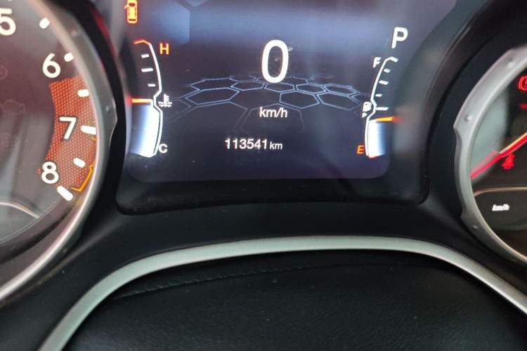 Used Jeep Compass 2017 200T Automatic Family Edition Odometer Close Up