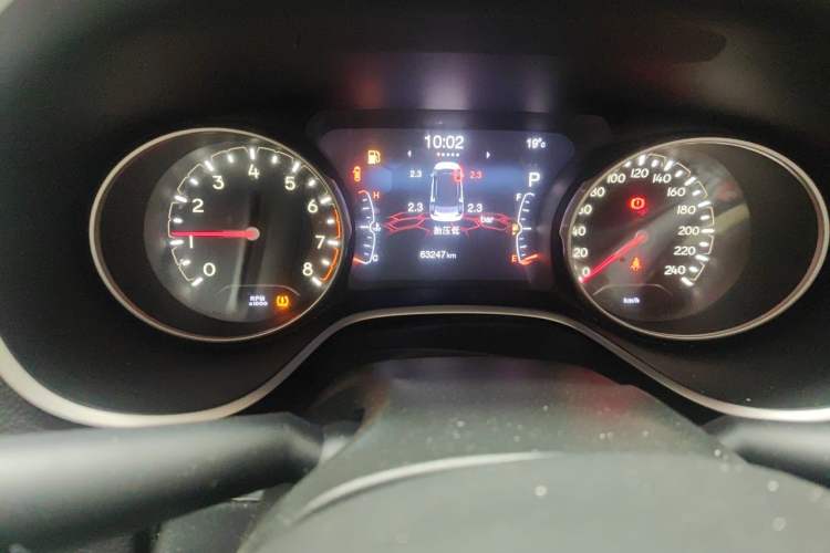 Used Jeep Compass 2017 200T Automatic Family Edition Odometer Close Up