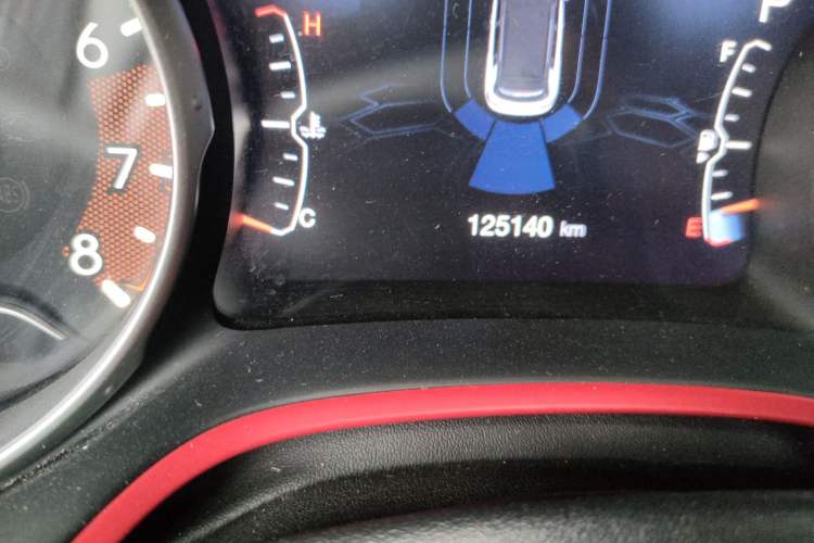 Used Jeep Compass 2017 200TS Automatic High-Performance All-Wheel Drive Edition Odometer Close Up