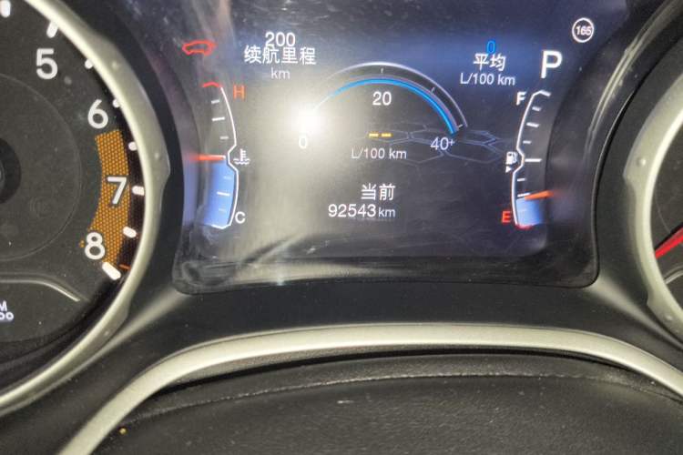 Used Jeep Compass 2017 200T Automatic Family Edition Odometer Close Up