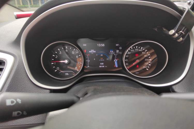 Used Jeep Compass 2017 200T Automatic Family Edition Odometer Close Up