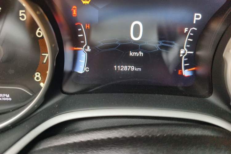 Used Jeep Compass 2017 200T Automatic Family Edition Odometer Close Up
