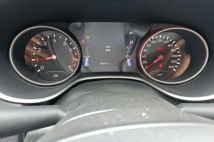 Used Jeep Compass 2017 200T Automatic Family Edition Odometer Close Up