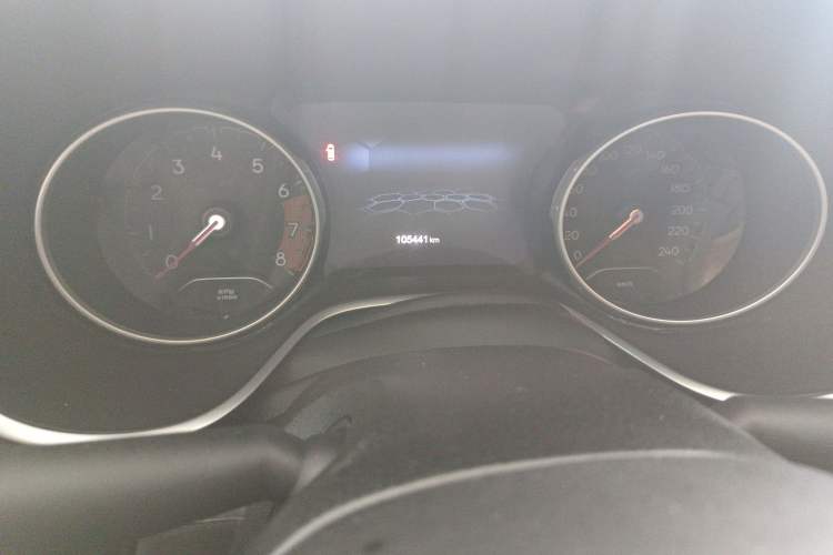Used Jeep Compass 2017 200T Automatic Family Edition Odometer Close Up