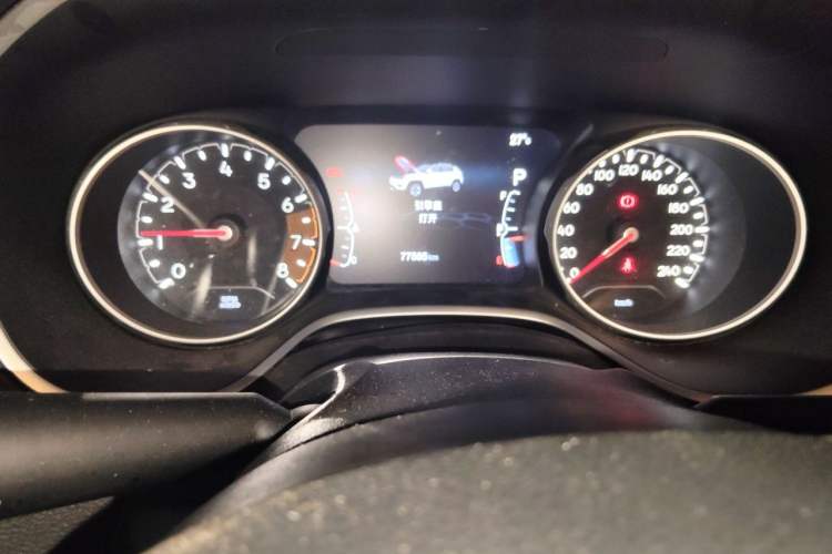 Used Jeep Compass 2017 200T Automatic Prestige Edition Odometer Close Up