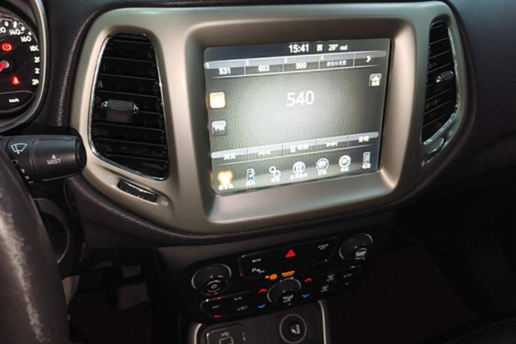 Used Jeep Compass 2017 200T Automatic Family Edition Audio And AC Panel