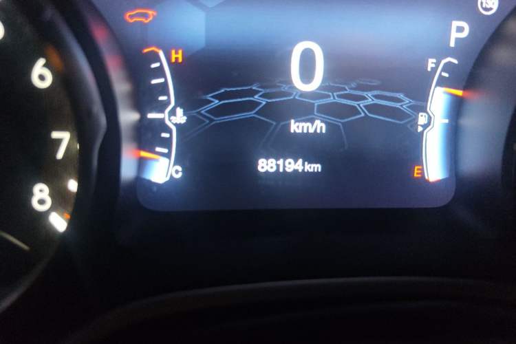 Used Jeep Compass 2017 200T Automatic Family Edition Odometer Close Up