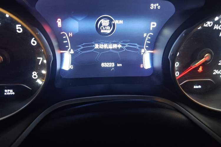 Used Jeep Compass 2017 200T Automatic Family Edition Odometer Close Up