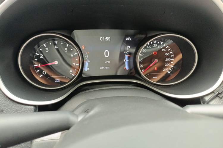 Used Jeep Compass 2017 200T Automatic Family Edition Odometer Close Up