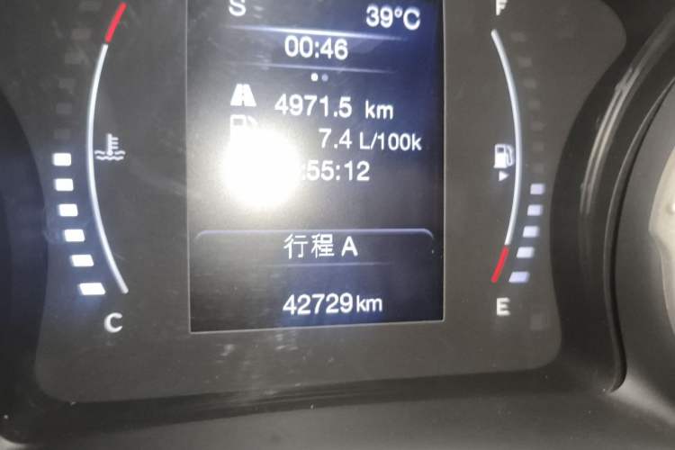 Used Jeep Compass 2017 200T Manual Enjoy Edition Odometer Close Up