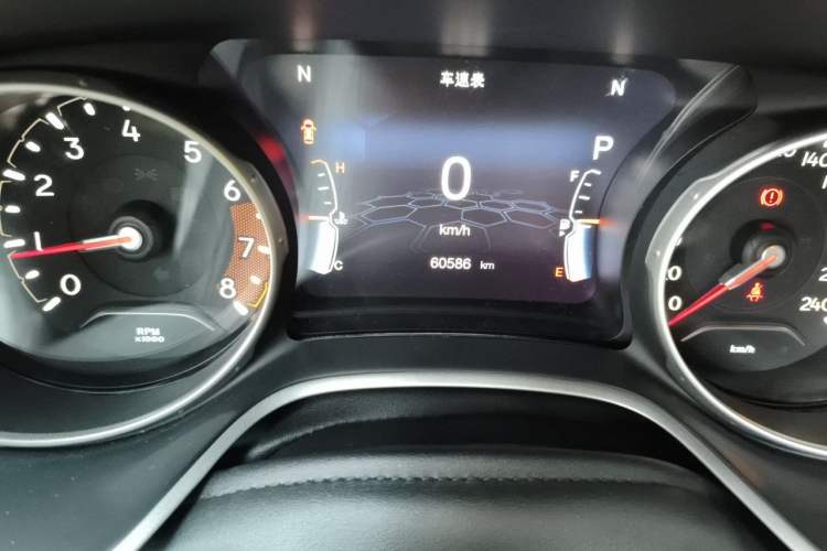 Used Jeep Compass 2017 200T Automatic Family Edition Odometer Close Up