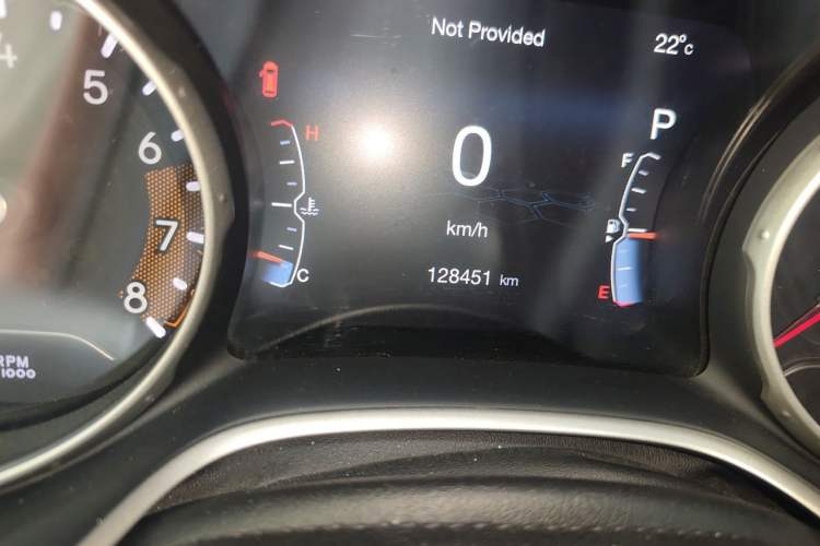 Used Jeep Compass 2017 200T Automatic Family Edition Odometer Close Up