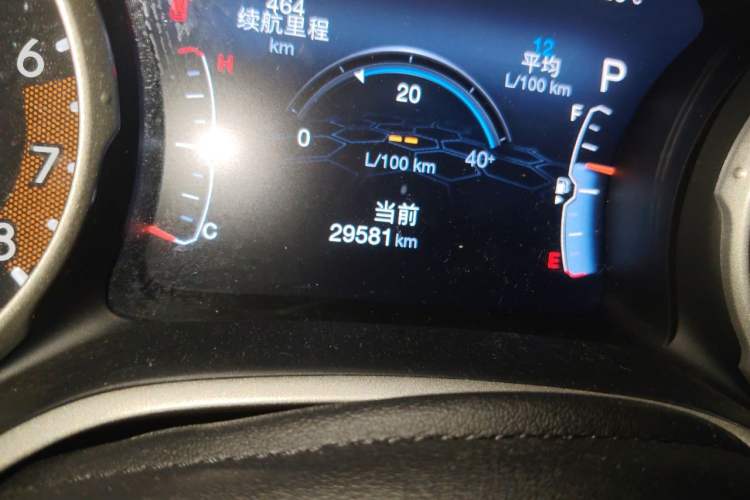 Used Jeep Compass 2017 200T Automatic Family Edition Odometer Close Up