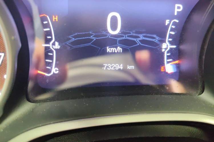Used Jeep Compass 2017 200T Automatic Family Edition Odometer Close Up