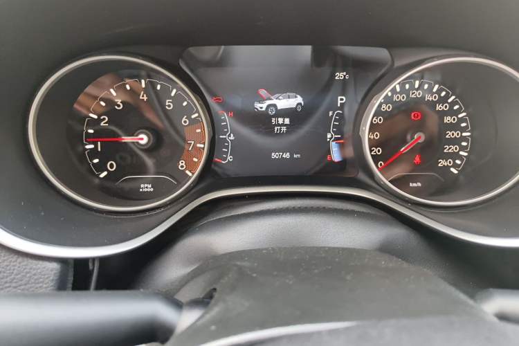 Used Jeep Compass 2017 200T Automatic Family Edition Odometer Close Up