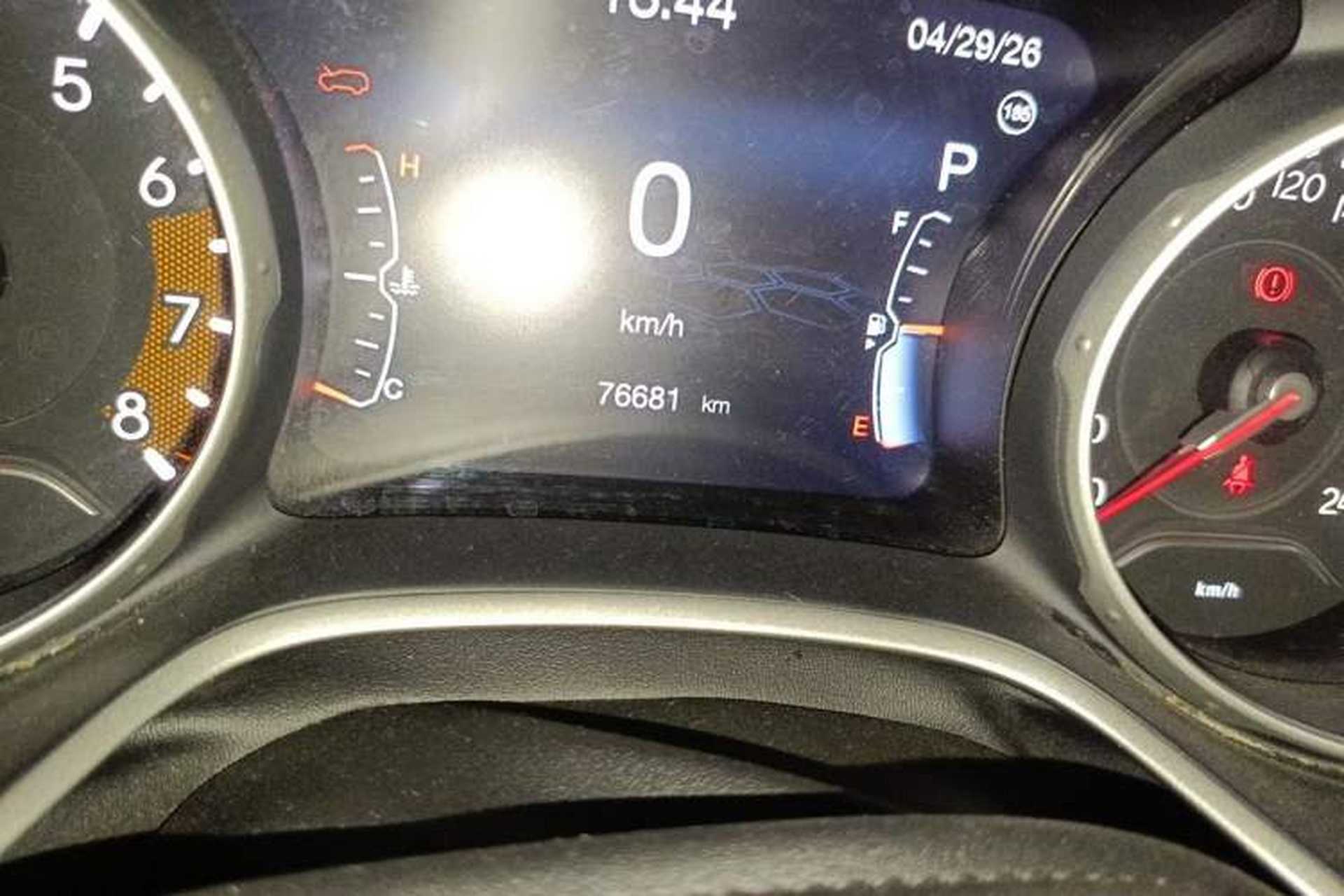Used Jeep Compass 2017 200T Automatic Family Edition Odometer Close Up