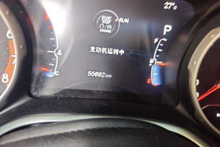 Used Jeep Compass 2017 200T Automatic Family Edition Odometer Close Up