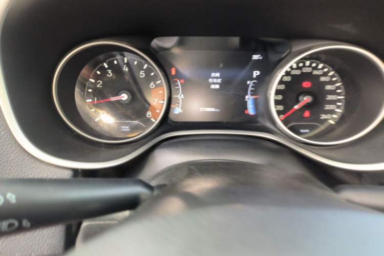 Used Jeep Compass 2017 200T Automatic Family Edition Odometer Close Up