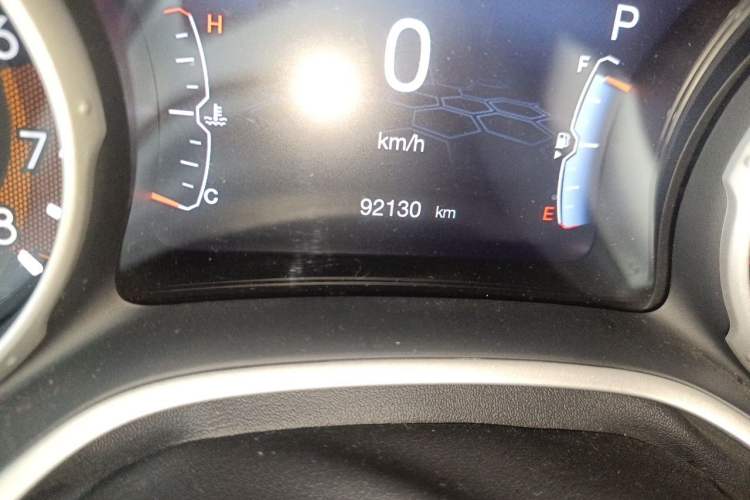 Used Jeep Compass 2017 200T Automatic Family Edition Odometer Close Up