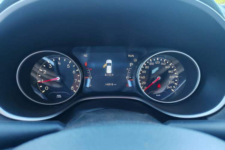 Used Jeep Compass 2017 200T Automatic Family Edition Odometer Close Up