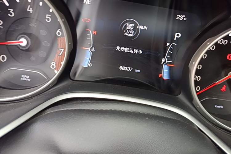 Used Jeep Compass 2017 200T Automatic Family Edition Odometer Close Up