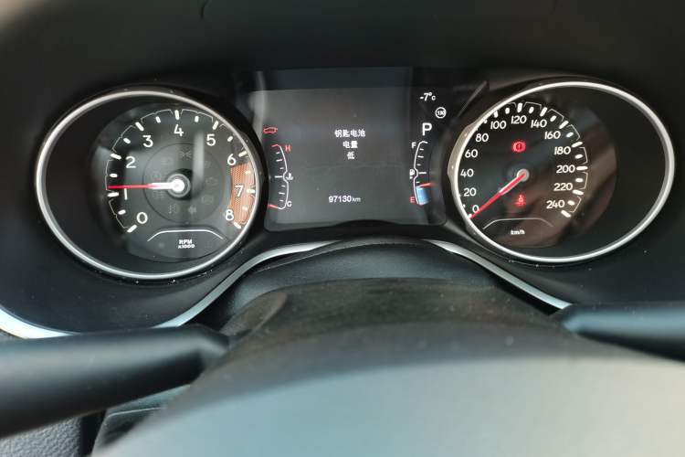 Used Jeep Compass 2017 200T Automatic Family Edition Odometer Close Up