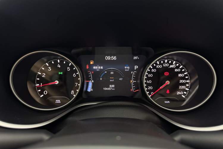 Used Jeep Compass 2017 200T Automatic Prestige Edition Odometer Close Up
