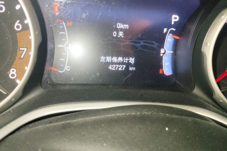 Used Jeep Compass 2017 200T Automatic Family Edition Odometer Close Up