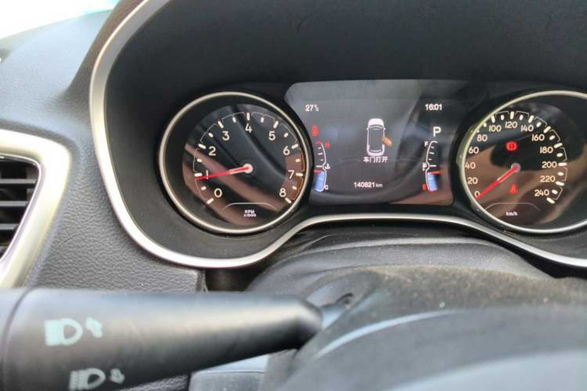 Used Jeep Compass 2017 200T Automatic Family Edition Odometer Close Up