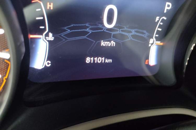 Used Jeep Compass 2017 200T Automatic Family Edition Odometer Close Up
