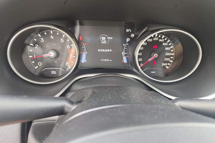 Used Jeep Compass 2017 200T Automatic Family Edition Odometer Close Up